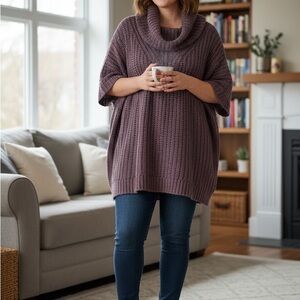 Addition Elle Plum Cowl Neck Sweater